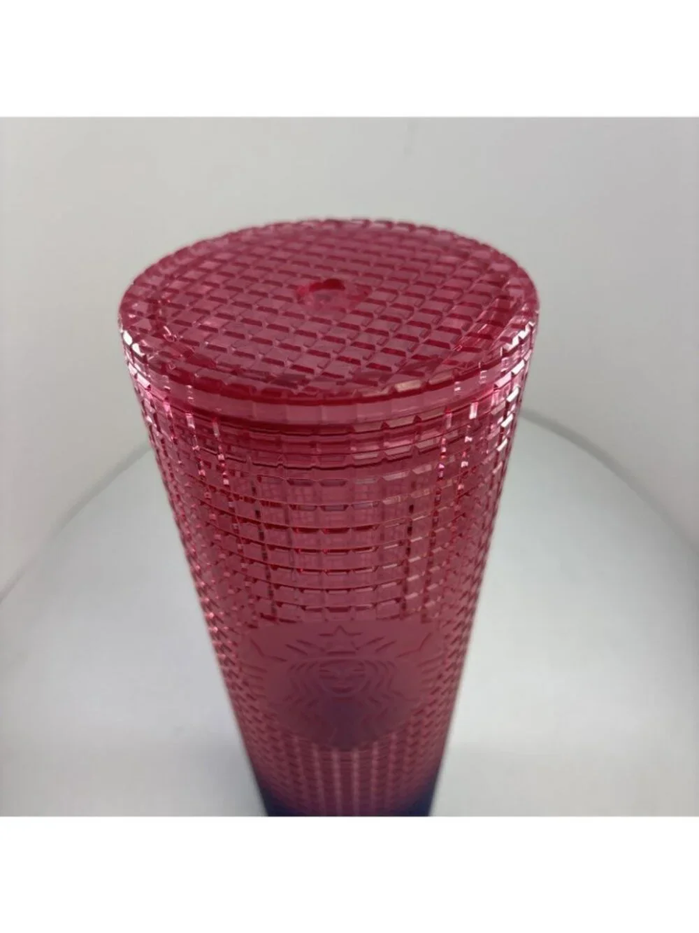 Starbucks 2022 Watermelon Pink /Purple Gradient 24oz Venti Tumbler no straw Flaw